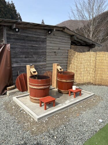 味噌樽を使ったキンキンに冷えた水風呂