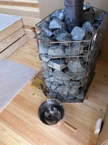 アロマ入りのセルフロウリュ